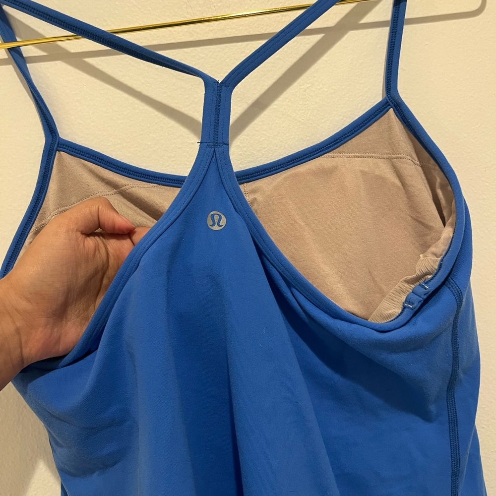 Lululemon Blue Power Y Tank Top Size 12 - Picture 6 of 7